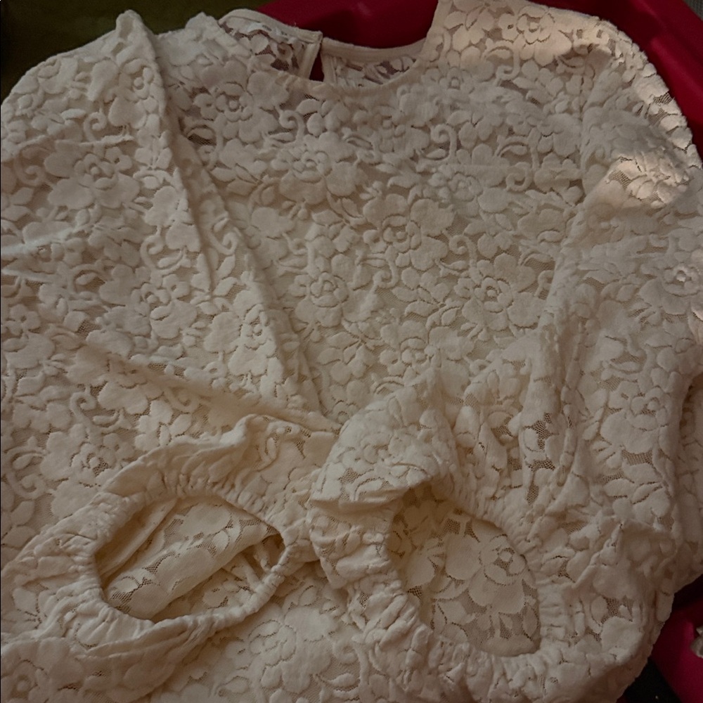 Maurices Cream Lace Blouse